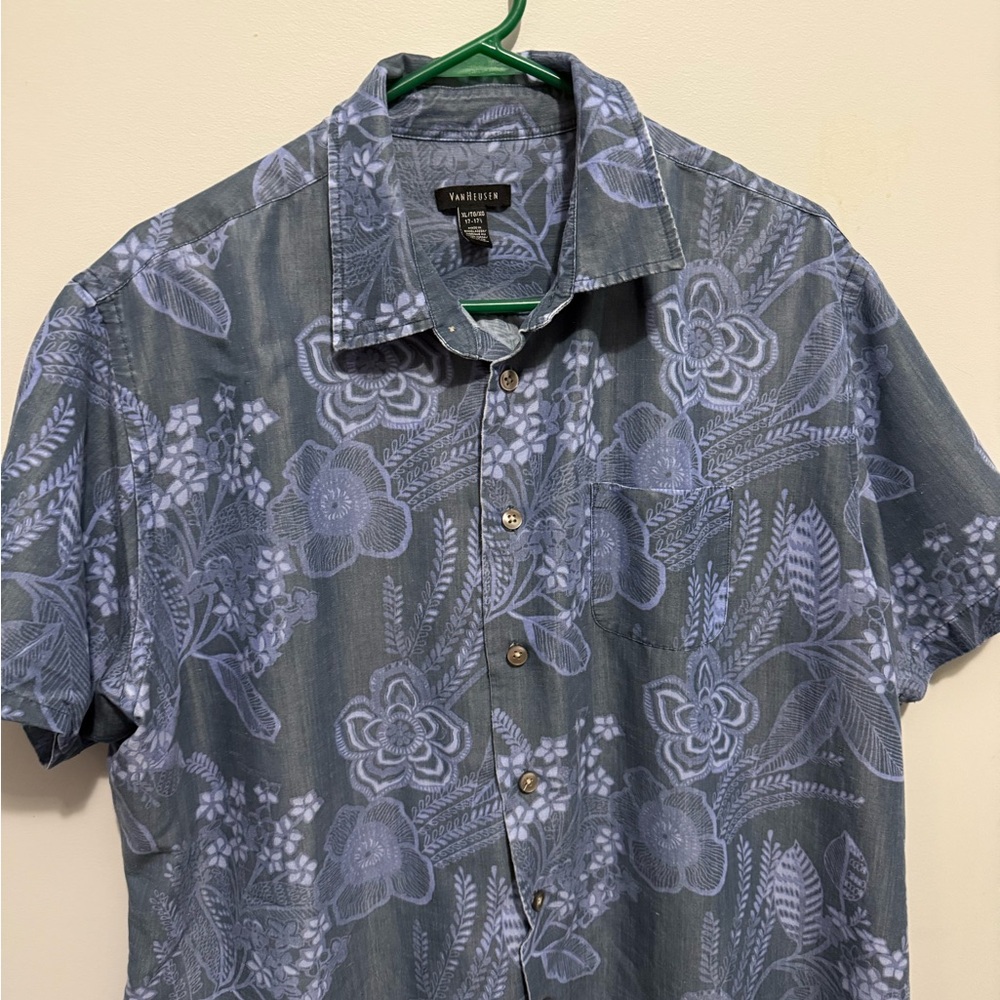 Van Heusen Blue Casual Button Down Shirt